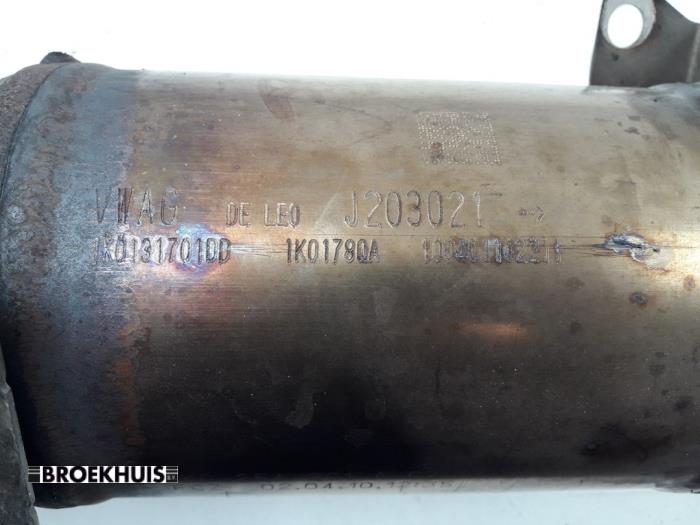 Katalytisk avgasrenare från en Volkswagen Golf VI (5K1) 1.2 TSI BlueMotion 2010