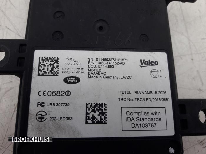 Dödvinkelsensor från en Land Rover Range Rover Velar (LY) 3.0 D300 AWD 2018