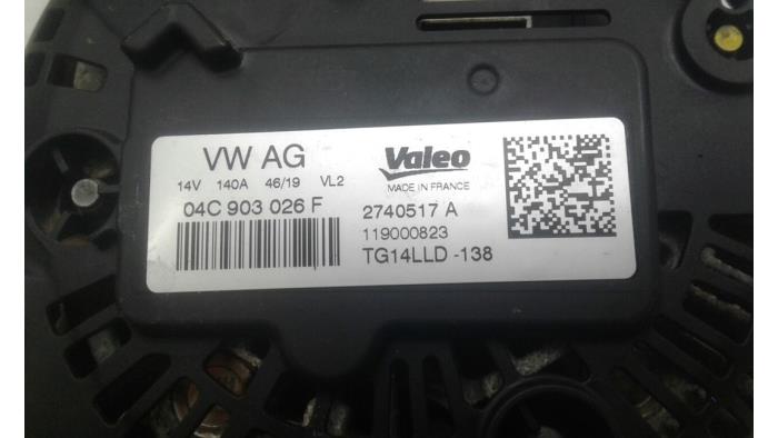 Dynamo från en Volkswagen Up! (121) 1.0 12V 60 2020