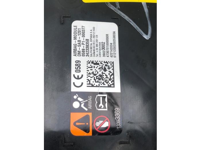 Airbag stoel (zitplaats) van een Opel Astra K Sports Tourer 1.2 Turbo 12V 2022