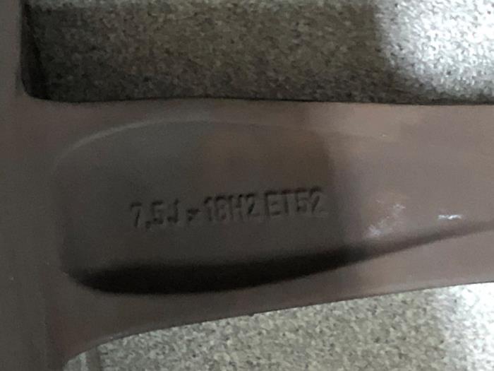 Hjuluppsättning + däck från en Mercedes-Benz C Estate (S205) C-200 BlueTEC, C-200 d 1.6 16V 2014