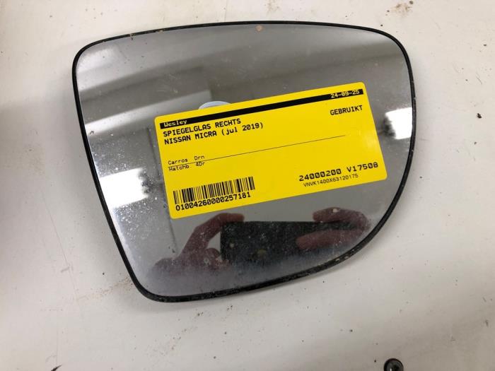 Spegelglas, höger från en Nissan Micra (K14) 1.0 IG-T 100 2019