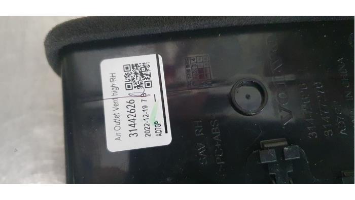 Luftmunstycke, instrumentbräda från en Volvo C40 Recharge (XK) Recharge 2023