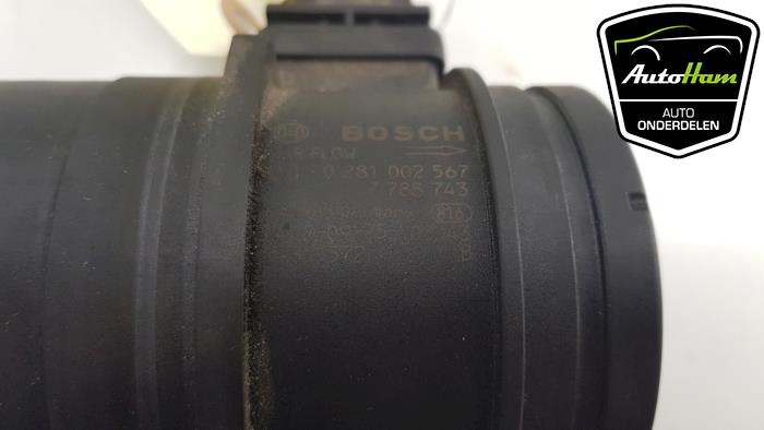 Luchthoeveelheidsmeter van een BMW 1 serie (E81) 118d 16V 2009