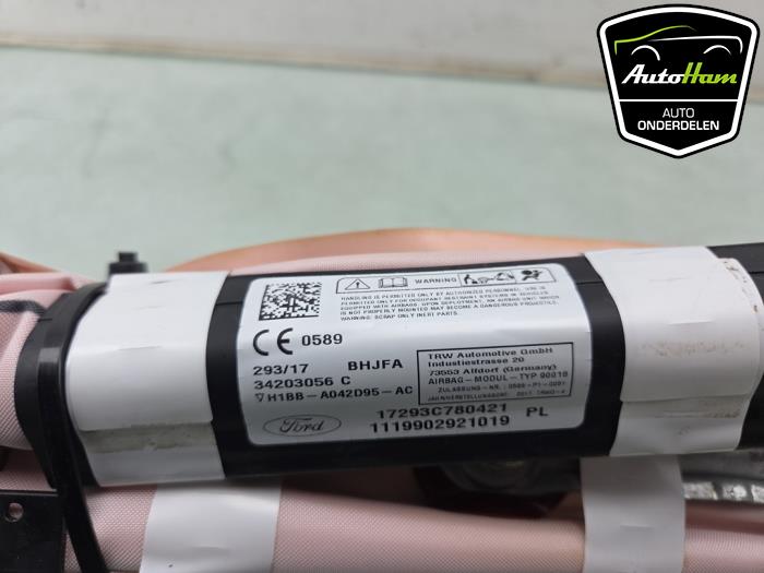Takgardinairbag, vänster från en Ford Fiesta 7 1.0 EcoBoost 12V 100 2018