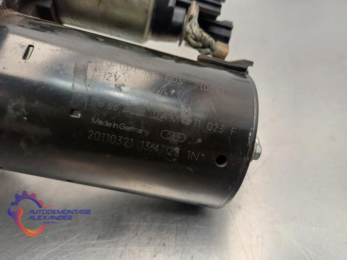 Startmotor från en Audi A1 (8X1/8XK) 1.4 TFSI 16V 122 2010