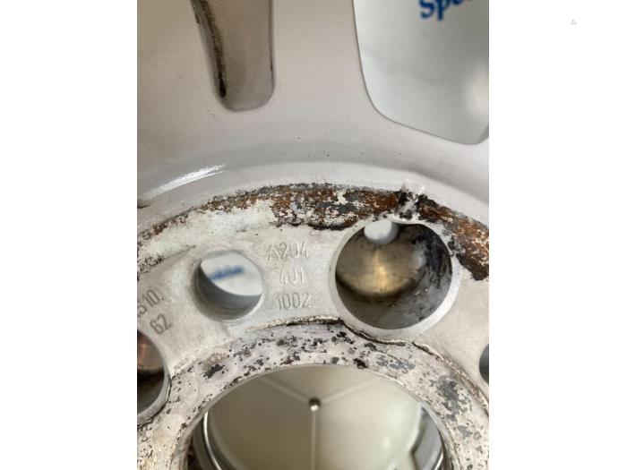 Hjuluppsättning + däck från en Mercedes-Benz C (W204) 2.2 C-200 CDI 16V Eco 2008