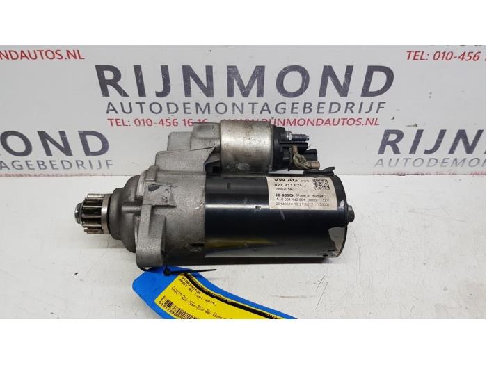 Startmotor från en Audi A1 Sportback (8XA/8XF) 1.4 TFSI 16V 122 2014