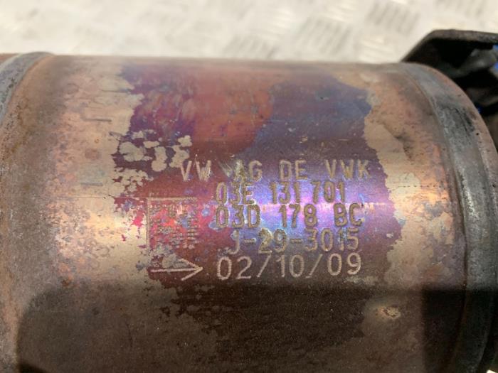 Katalytisk avgasrenare från en Volkswagen Polo V (6R) 1.2 12V 2010
