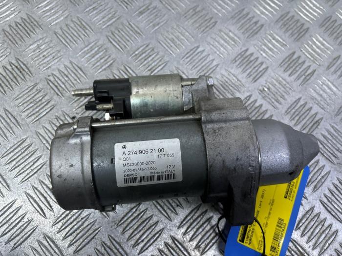 Startmotor från en Mercedes-Benz C Estate (S205) C-180 1.6 16V BlueEfficiency 2017