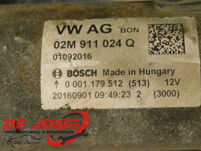 Startmotor från en Skoda Fabia III (NJ3) 1.2 TSI 16V 2017