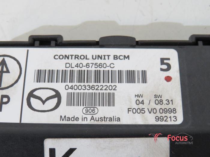 Dator , karosskontroll (BCM) från en Mazda 2 (DE) 1.4 CDVi 16V 2007