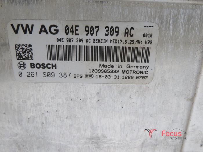 Dator, motorstyrning från en Audi A3 Sportback (8VA/8VF) 1.4 TFSI 16V 2015