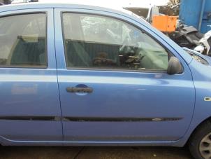 Begagnade Framdörr, 4-dörrars, höger Nissan Micra (K12) 1.2 16V Pris € 50,00 Marginaltabell erbjuds av Hans Auto Onderdelen