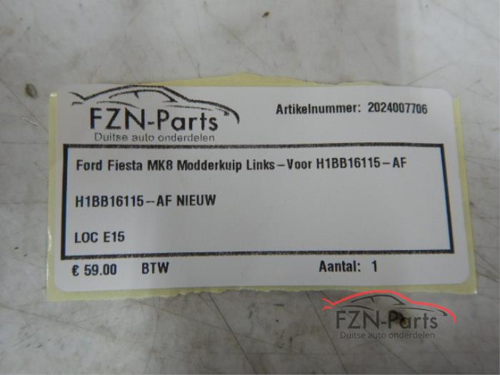 Wielkuip van een Ford Fiesta 7  2020