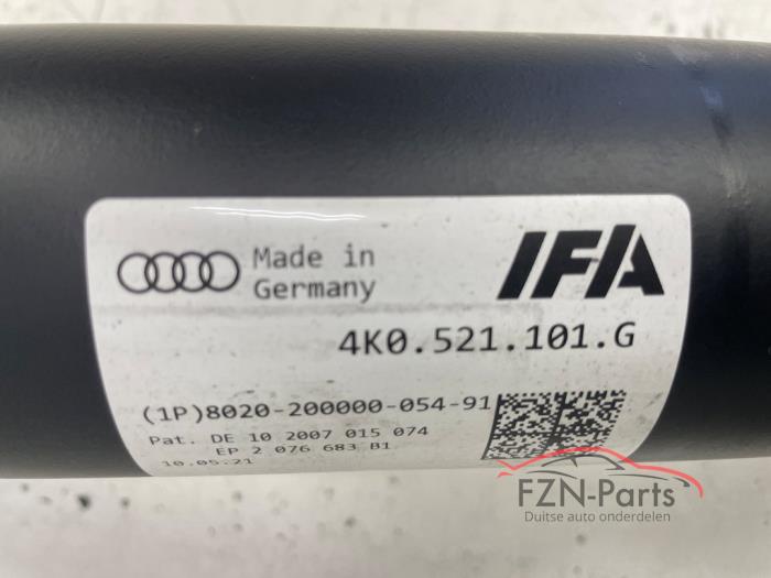 Tussenas van een Audi A6 Avant (C8)  2021