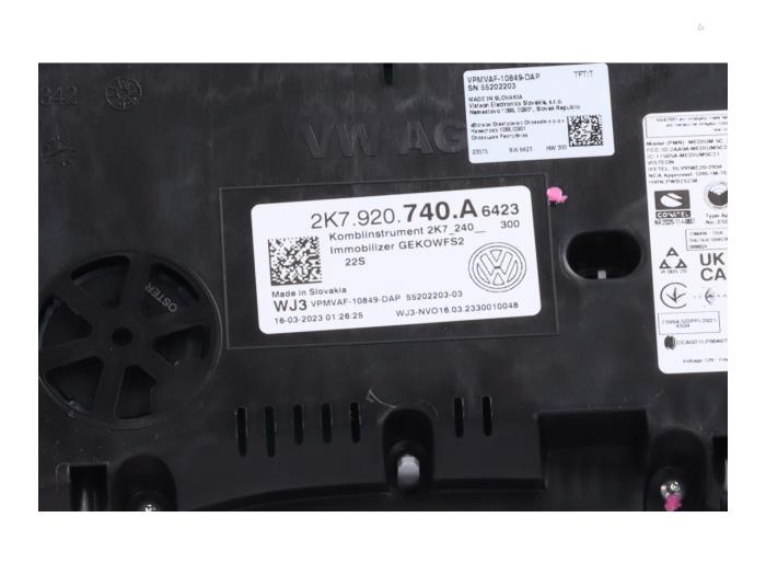 Varvräknare från en Volkswagen Caddy 2023