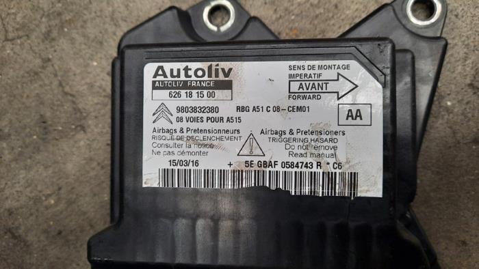 Airbagset + modul från en Citroën C3 (SC) 1.0 Vti 68 12V 2016