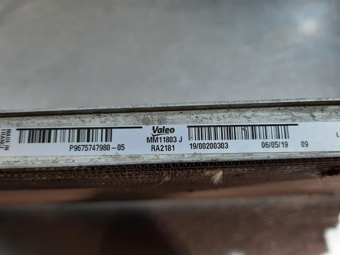 Kylare från en Citroën C4 Spacetourer (3D/3E) 1.5 Blue HDi 130 16V 2019