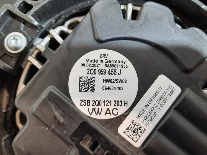 Koelvin van een Audi A1 City Carver (GBH) 1.5 35 TFSI 16V 2021