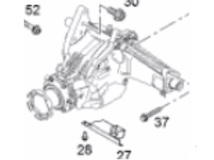 Fördelningslåda 4x4 från en Opel Antara (LA6) 2.2 CDTI 16V 4x4 2015