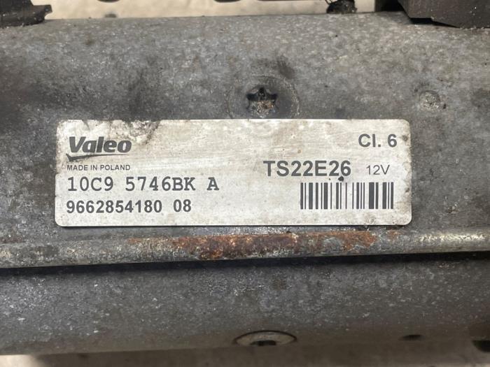 Startmotor från en Peugeot Expert (V1/VA/VB/VE/VF/VT/VY) 1.6 Blue HDi 95 16V 2019