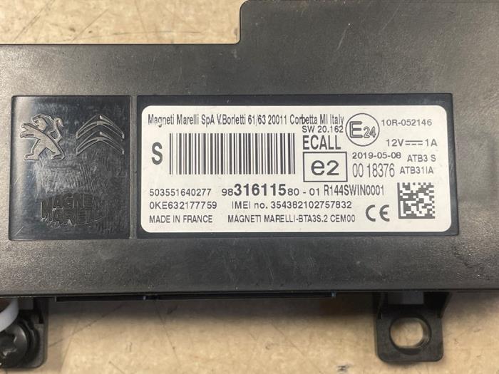 Larmmodul från en Peugeot Expert (V1/VA/VB/VE/VF/VT/VY) 1.6 Blue HDi 95 16V 2019