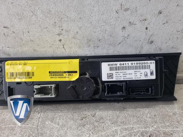 Luftkonditionering, kontrollpanel från en BMW 3 serie Touring (E91)  2009