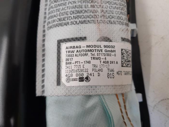 Sätesairbag (säte) från en Audi A6 Avant (C7) 3.0 TDI V6 24V Quattro 2014