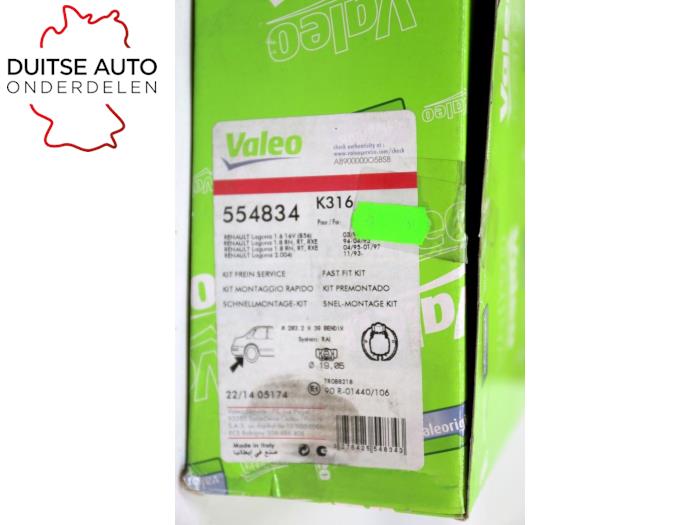 Bromsback från en Renault Laguna I (B56) 1.8 1997