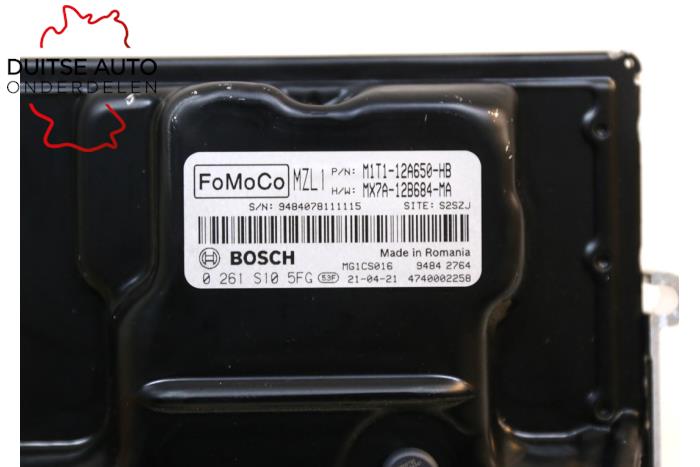 Computer Motormanagement van een Ford Puma 1.0 Ti-VCT EcoBoost mHEV 12V 2021