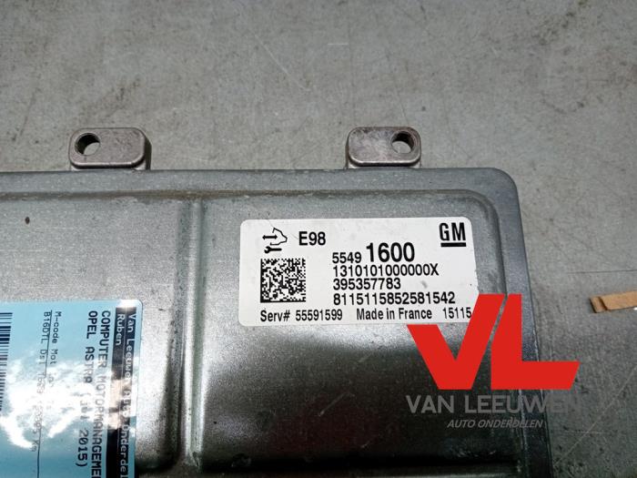 Dator, motorstyrning från en Opel Astra J Sports Tourer (PD8/PE8/PF8) 1.6 CDTI 16V 2015