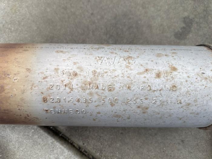 Tlumik srodkowy+koncowy z Audi A3 Sportback (8VA/8VF) 1.4 TFSI 16V 2014