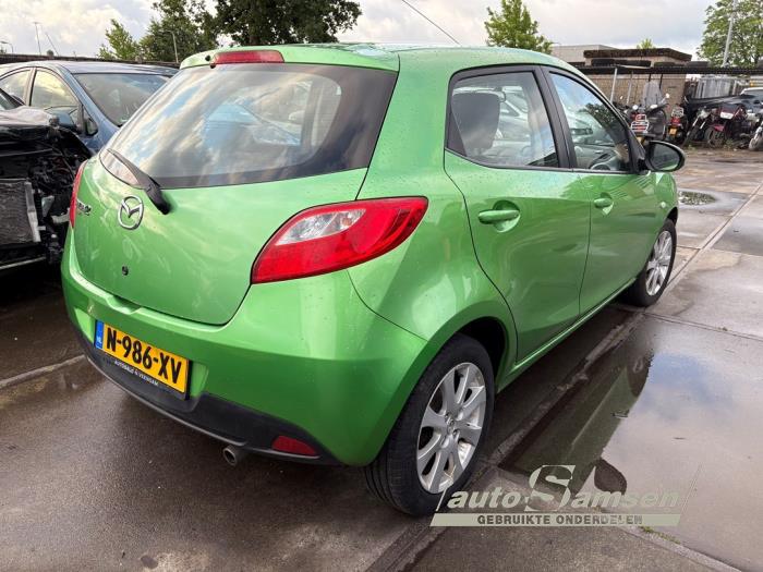 Mazda 2 1.3 16V S-VT Schadevoertuig (2008, Groen)