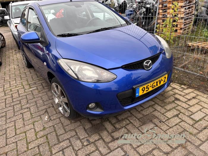 Mazda 2 1.3 16V S-VT High Power Schadevoertuig (2008, Blauw)