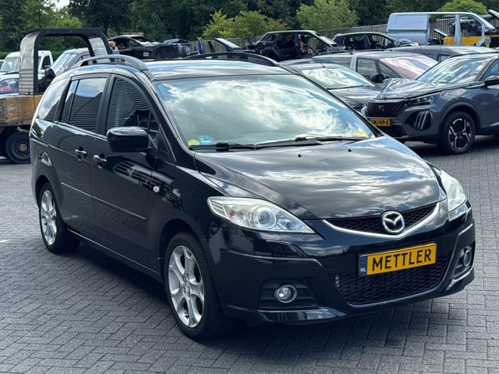Mazda 5 2.0i 16V Schadevoertuig (2009, Zwart)