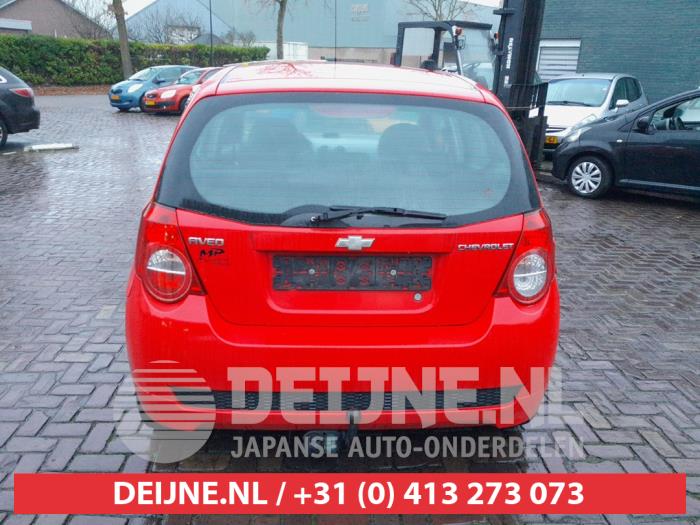 Chevrolet Aveo 1.4 16V LS Samochód złomowany (2009, Czerwony)