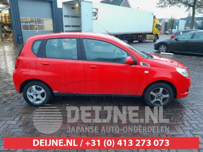 Chevrolet Aveo 1.4 16V LS Samochód złomowany (2009, Czerwony)