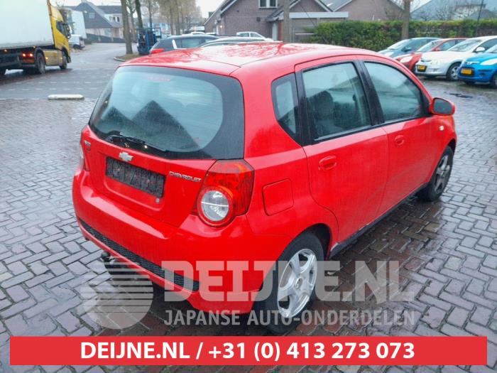 Chevrolet Aveo 1.4 16V LS Samochód złomowany (2009, Czerwony)