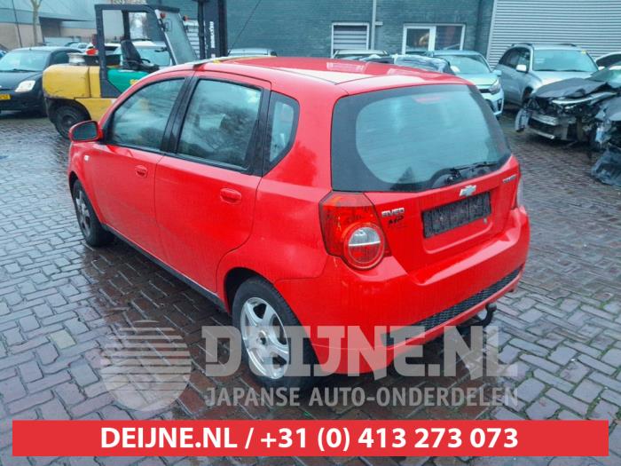 Chevrolet Aveo 1.4 16V LS Samochód złomowany (2009, Czerwony)