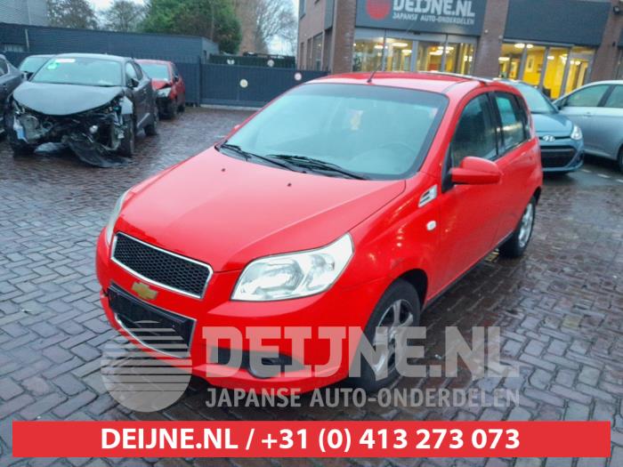 Chevrolet Aveo 1.4 16V LS Samochód złomowany (2009, Czerwony)