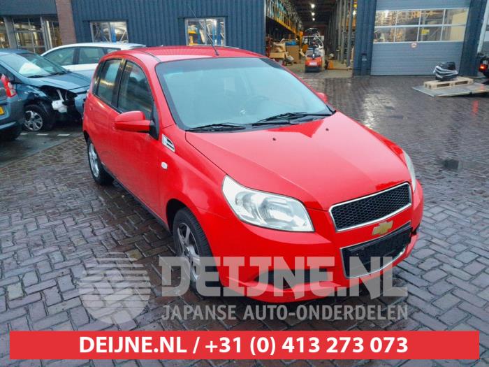 Chevrolet Aveo 1.4 16V LS Samochód złomowany (2009, Czerwony)