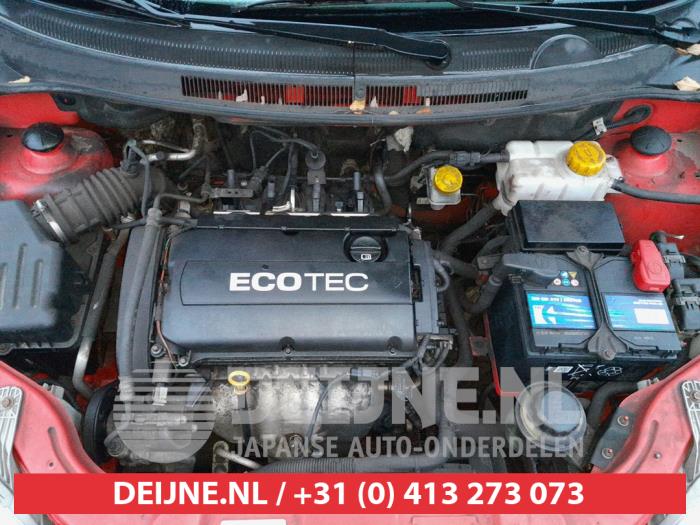 Chevrolet Aveo 1.4 16V LS Samochód złomowany (2009, Czerwony)