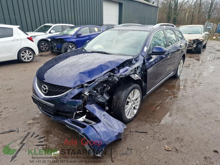 Mazda 6 SportBreak 2.0i 16V S-VT Samochód złomowany (2009, Niebieski)
