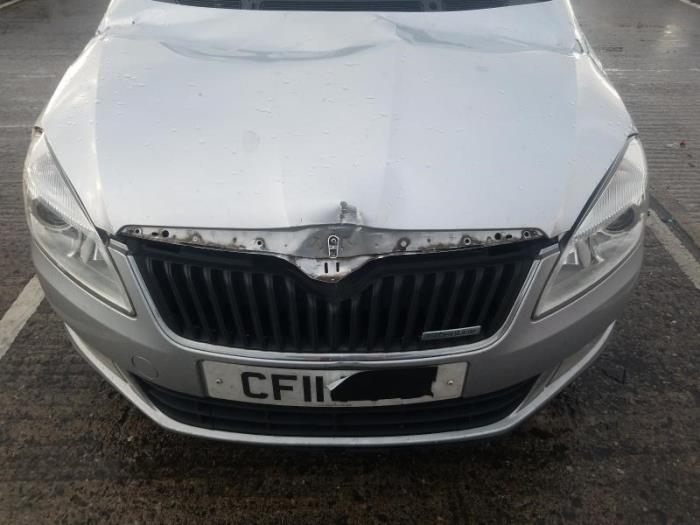 Skoda Fabia II Combi 1.2 TDI 12V Greenline Sloopvoertuig (2011, Zilvergrijs)