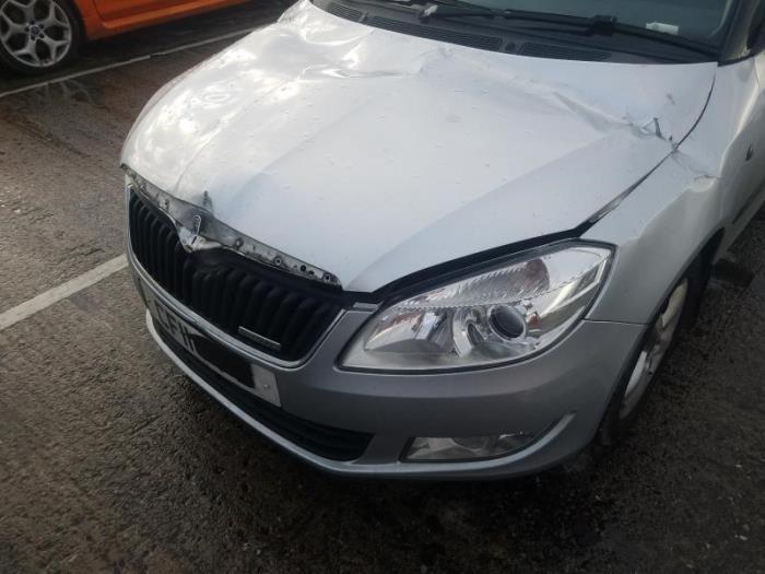 Skoda Fabia II Combi 1.2 TDI 12V Greenline Sloopvoertuig (2011, Zilvergrijs)