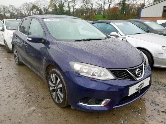 Nissan Pulsar 1.2 DIG-T 16V Samochód złomowany (2016, Niebieski)
