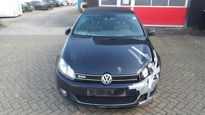 Volkswagen Golf VI Cabrio 1.6 TDI 16V BlueMotion Sloopvoertuig (2011, Metallic, Zwart)
