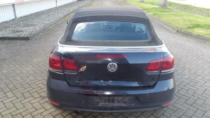 Volkswagen Golf VI Cabrio 1.6 TDI 16V BlueMotion Sloopvoertuig (2011, Metallic, Zwart)