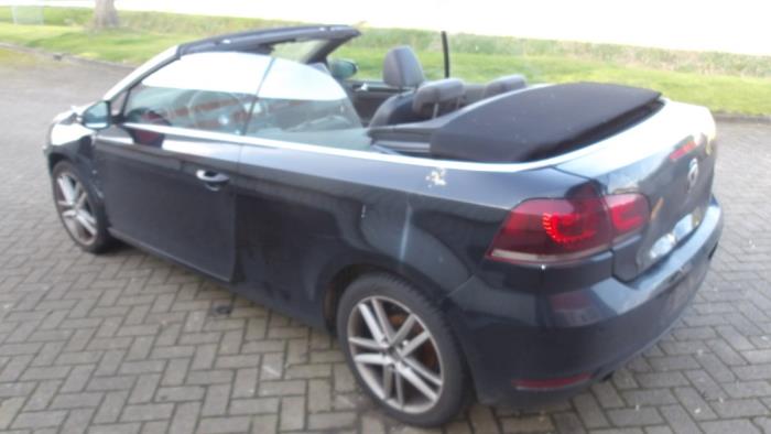 Volkswagen Golf VI Cabrio 1.6 TDI 16V BlueMotion Sloopvoertuig (2011, Metallic, Zwart)